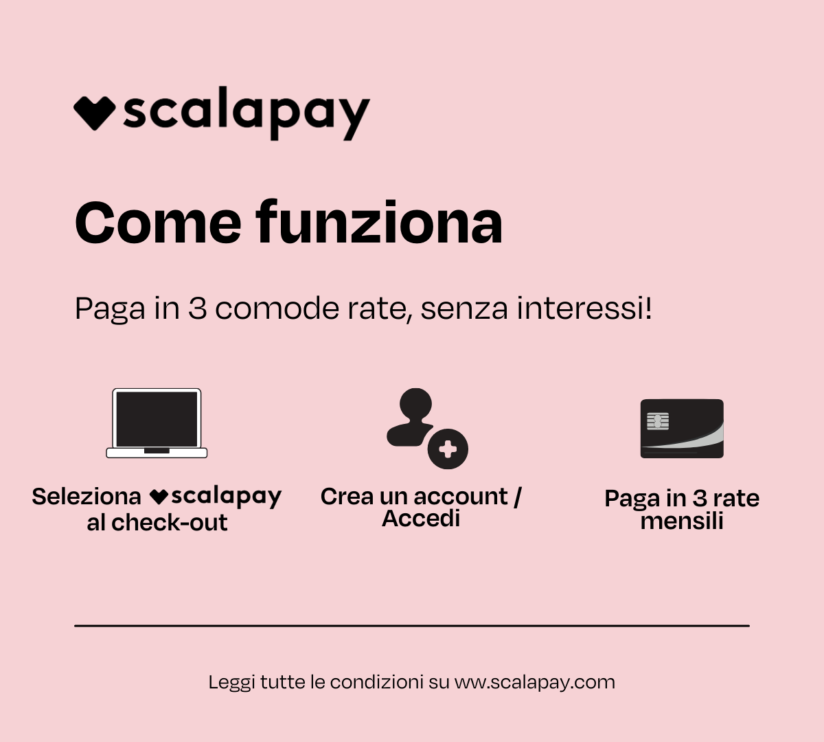 Come funziona Scalapay - Paga in 3 comode rate senza interessi